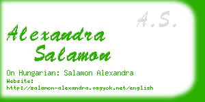 alexandra salamon business card